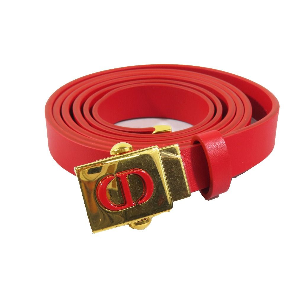 Dior Polytechnique CD Logo Buckle Belt Leather 90