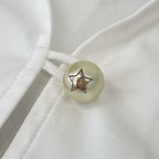 Dior Cotton Poplin Long Blouse Skipper Long Sleeve 38 White — view 6