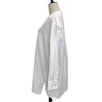 Dior Cotton Poplin Long Blouse Skipper Long Sleeve 38 White — view 2