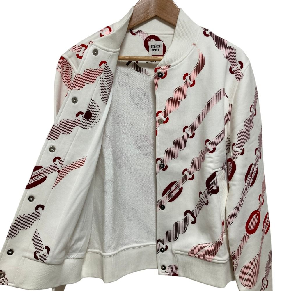 Hermes Coaching Remix Jacket 38 White — view 5