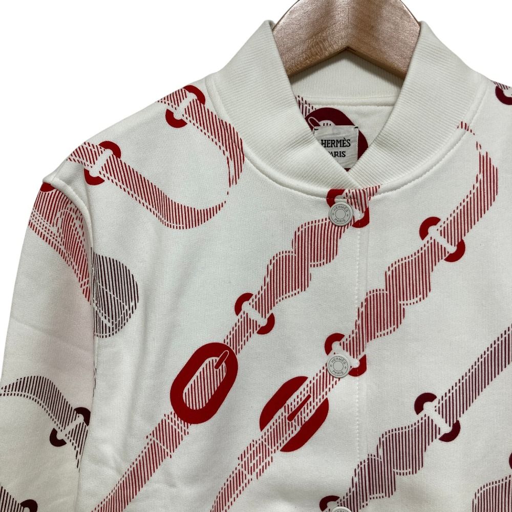 Hermes Coaching Remix Jacket 38 White — view 2