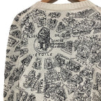 Dior Plan de Paris Cashmere Knit Sweater 40 White — view 4