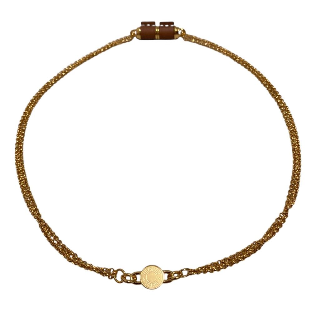 Hermes Charniere PM Necklace Gold