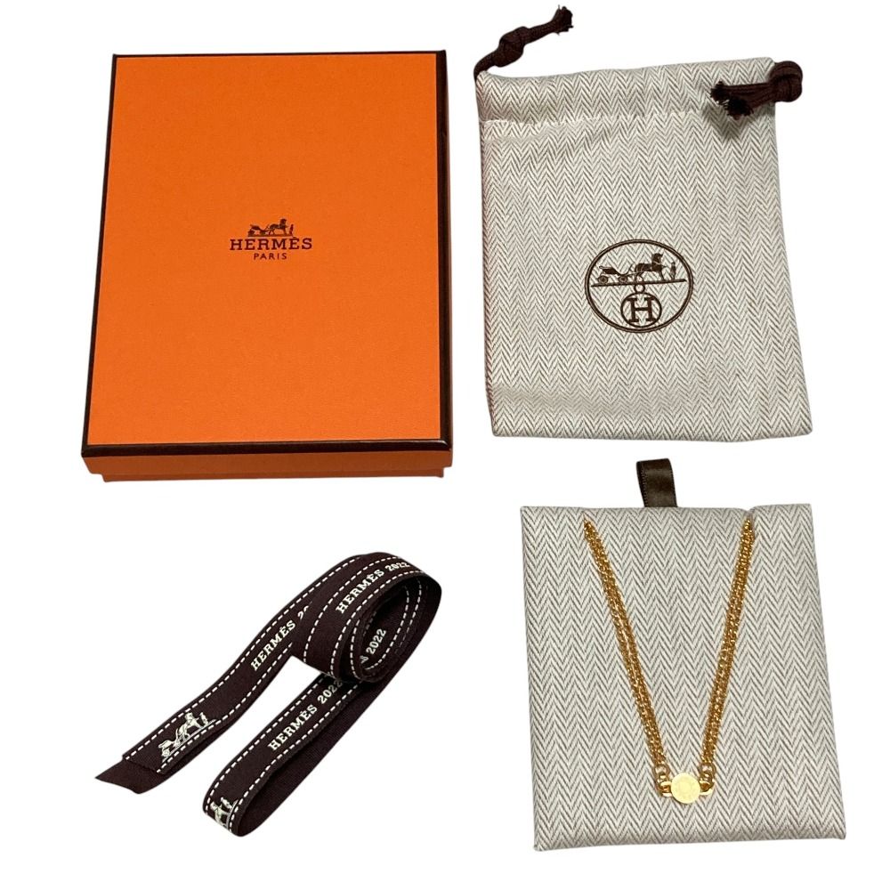Hermes Charniere PM Necklace Gold — view 6