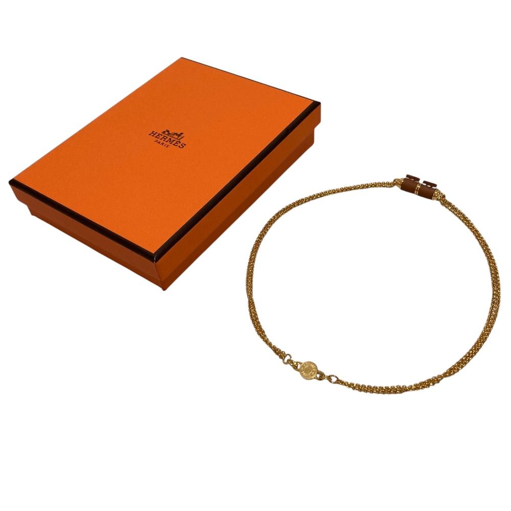 Hermes Charniere PM Necklace Gold — view 5