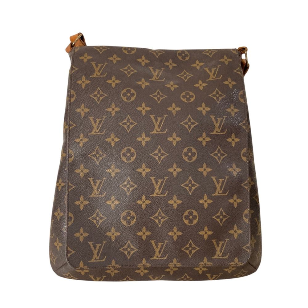 Louis Vuitton Monogram Musette Shoulder Bag Brown
