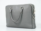 Louis Vuitton LV Porto Documan Business PM Taiga Leather Bag Glacier Gray — view 2