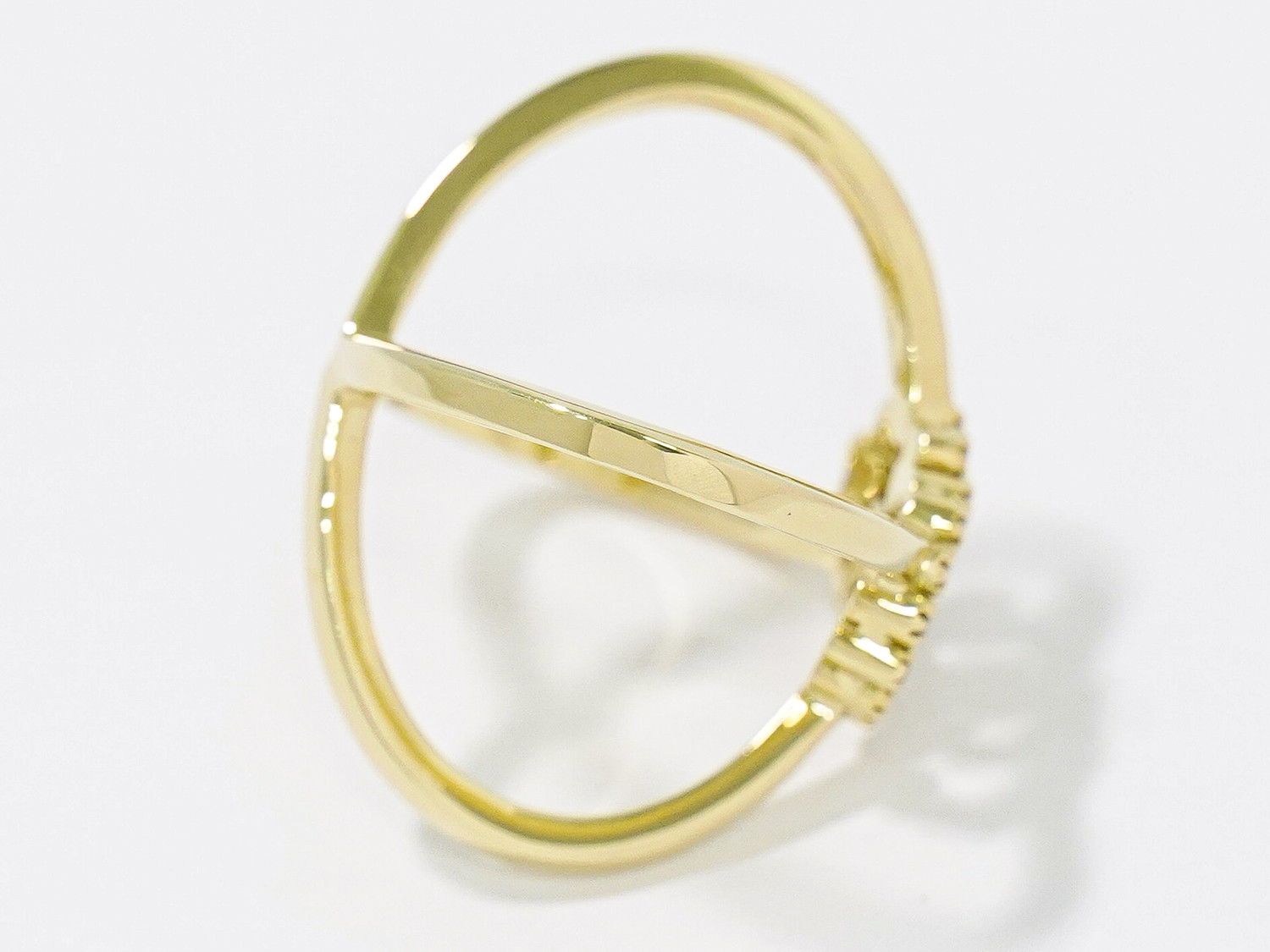 Gucci GG Diamond YG Ring Yellow Gold Second — view 4