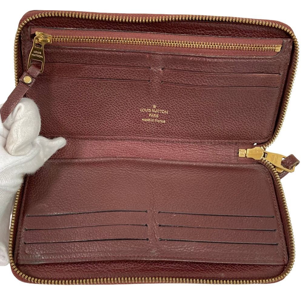 Louis Vuitton Monogram Empreinte Portefeuille Cles Wallet Bordeaux — view 6