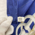 Hermes Carre 90 Julia Abadie Cliquetis Ticking Sword Handle Large Scarf Navy — view 5