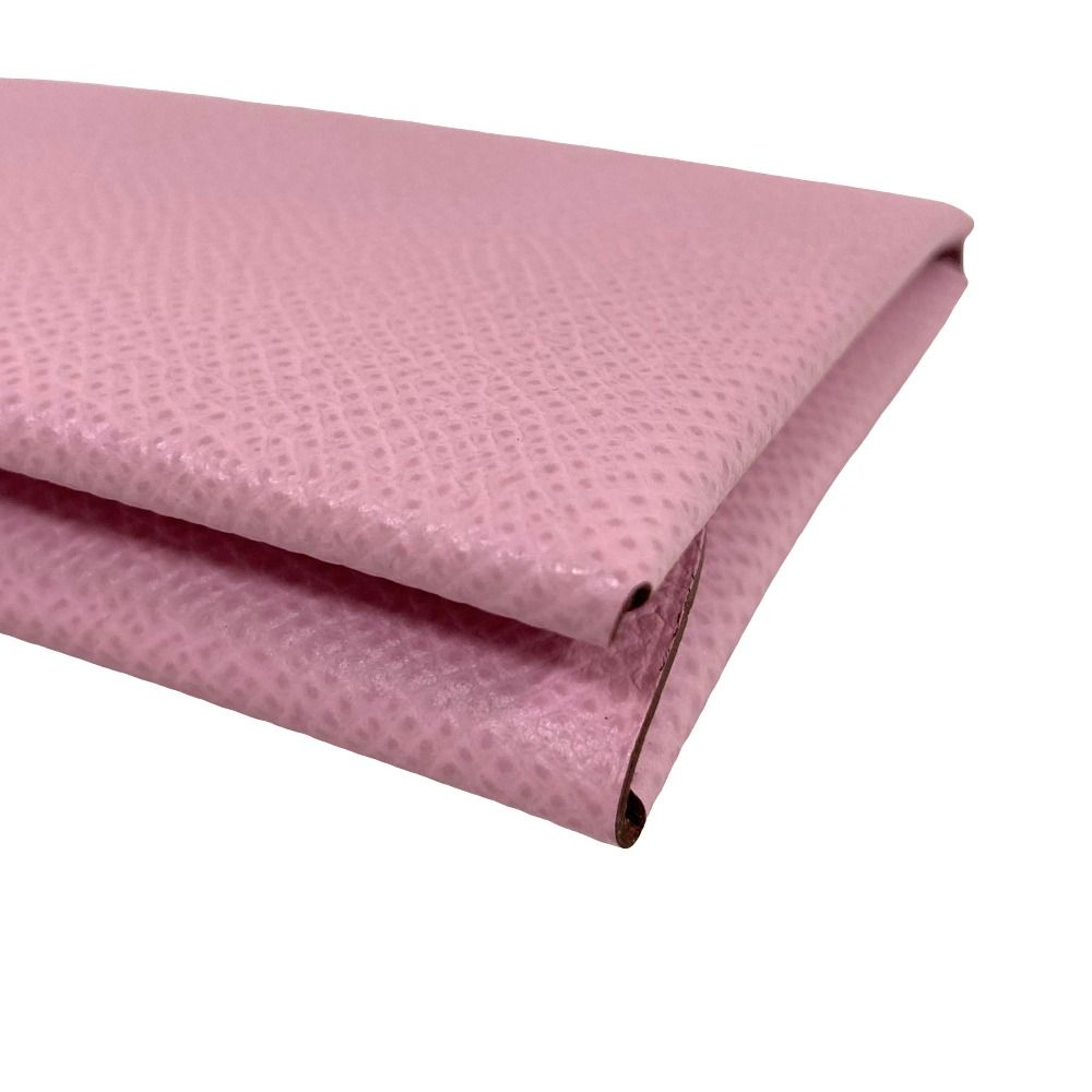 Hermes Calvi Duo Veau Epsom Card Case Coin Mauve Sylvestre — view 7