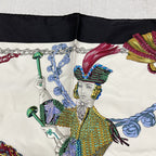 Hermes Carre 90 Timpani Player le Timbalier Silk Scarf Black White — view 2