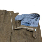 Dior Herringbone Tailored Jacket Pants Suit Set M 85 Brown Second — view 7