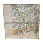 Hermes Grande Roue Ferris Wheel Carre 90 Silk Scarf Off White Second — view 5