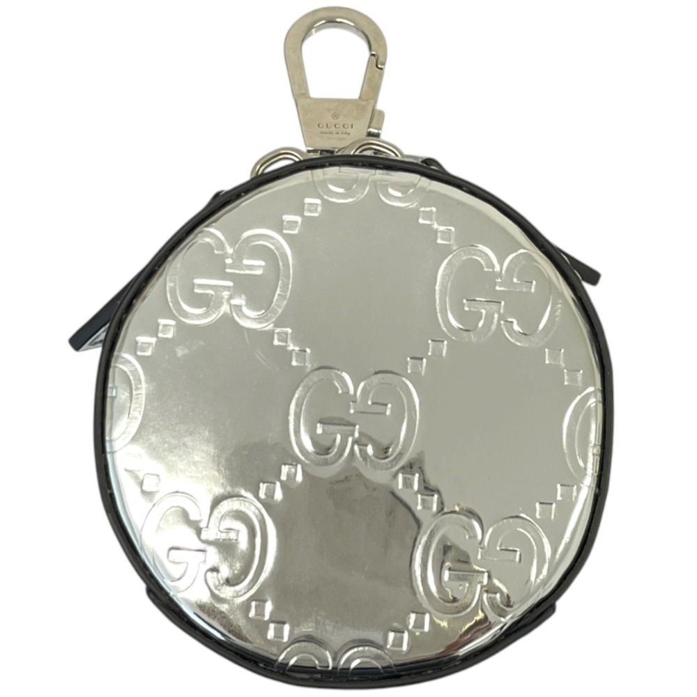 Gucci GG Guccissima Mirror Effect Circlepouch Clutch Set Silver Color Second — view 6