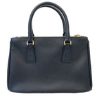 Prada Galleria Saffiano Leather 2-Way Shoulder Bag Black Second — view 2