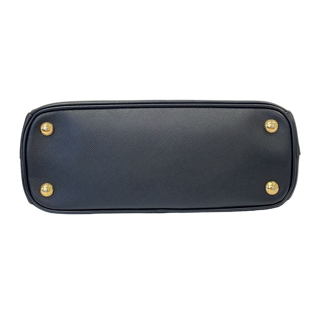 Prada Galleria Saffiano Leather 2-Way Shoulder Bag Black Second — view 4