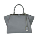 Fendi Handbag Blue Gray Leather