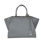 Fendi Handbag Blue Gray Leather
