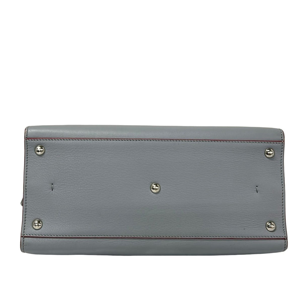 Fendi Handbag Blue Gray Leather — view 5