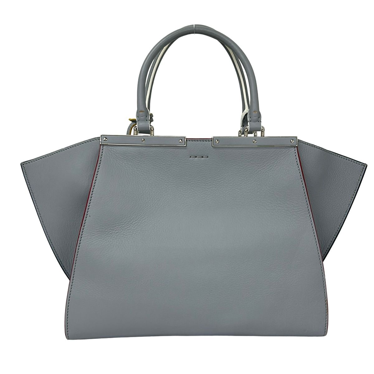 Fendi Handbag Blue Gray Leather — view 3