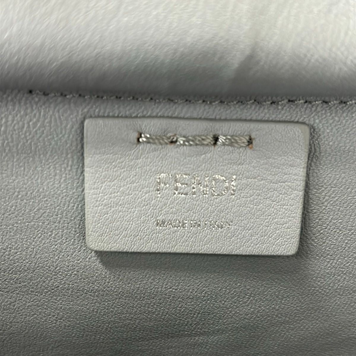 Fendi Handbag Blue Gray Leather — view 9