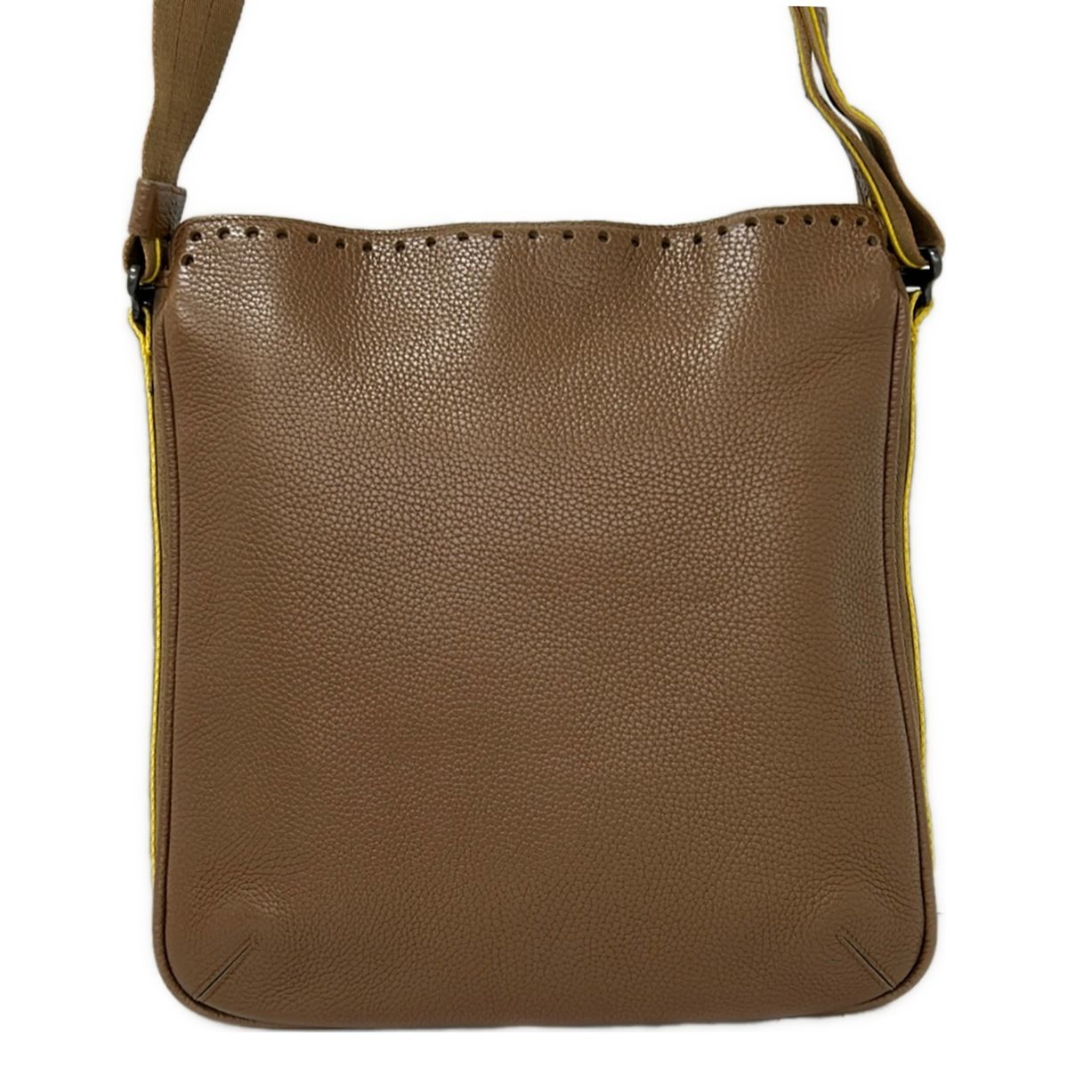 Bottega Veneta Shoulder Bag Brown Perforated Leather — view 3