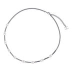 Chanel Necklace CC Logo Rhinestone Long