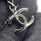 Chanel Necklace CC Logo Rhinestone Long — view 8