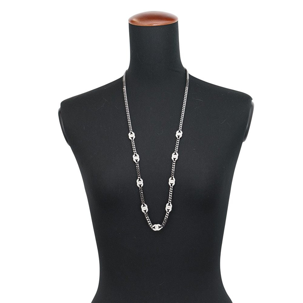 Chanel Necklace CC Logo Rhinestone Long — view 4