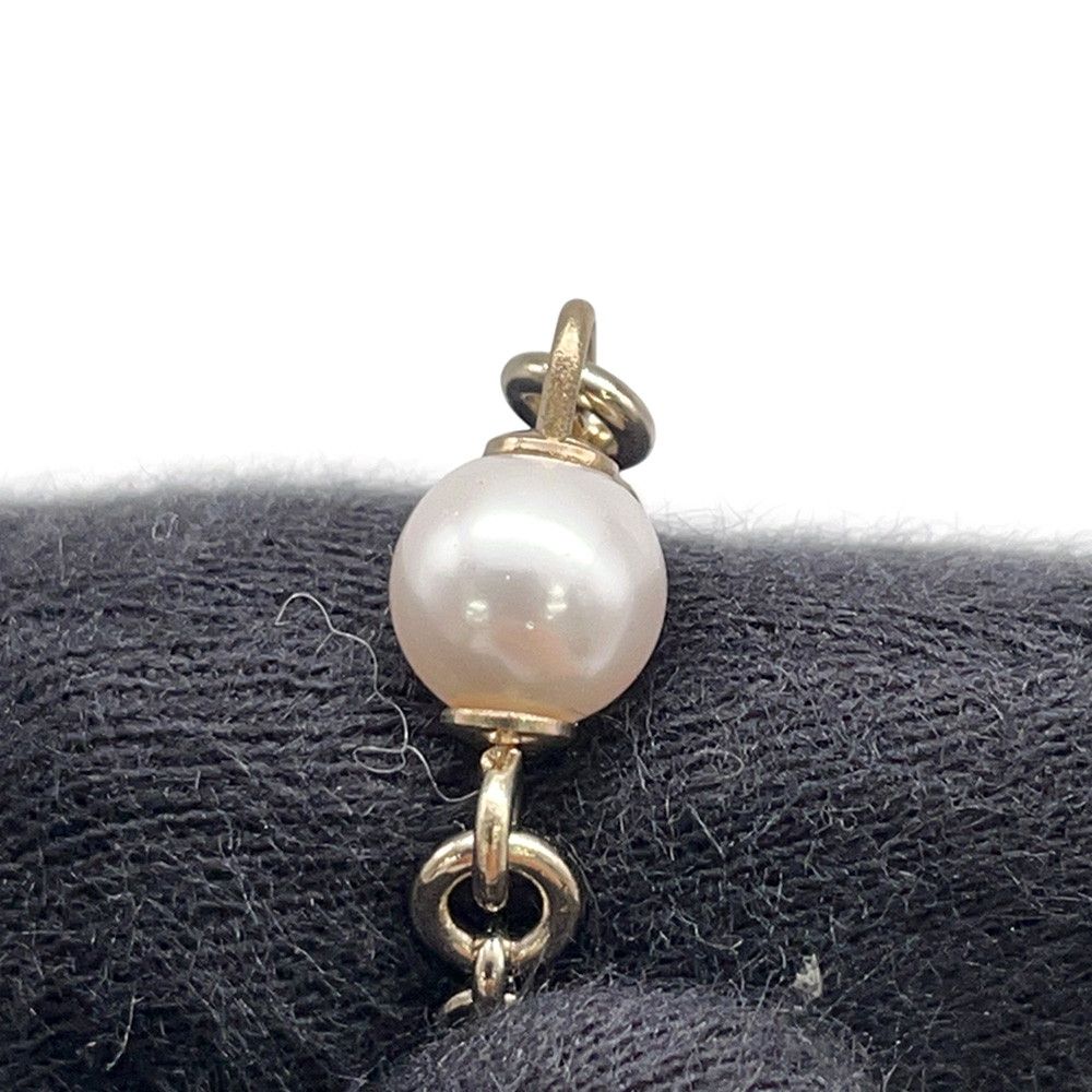 Chanel Necklace CC Logo Faux Pearl Long — view 6