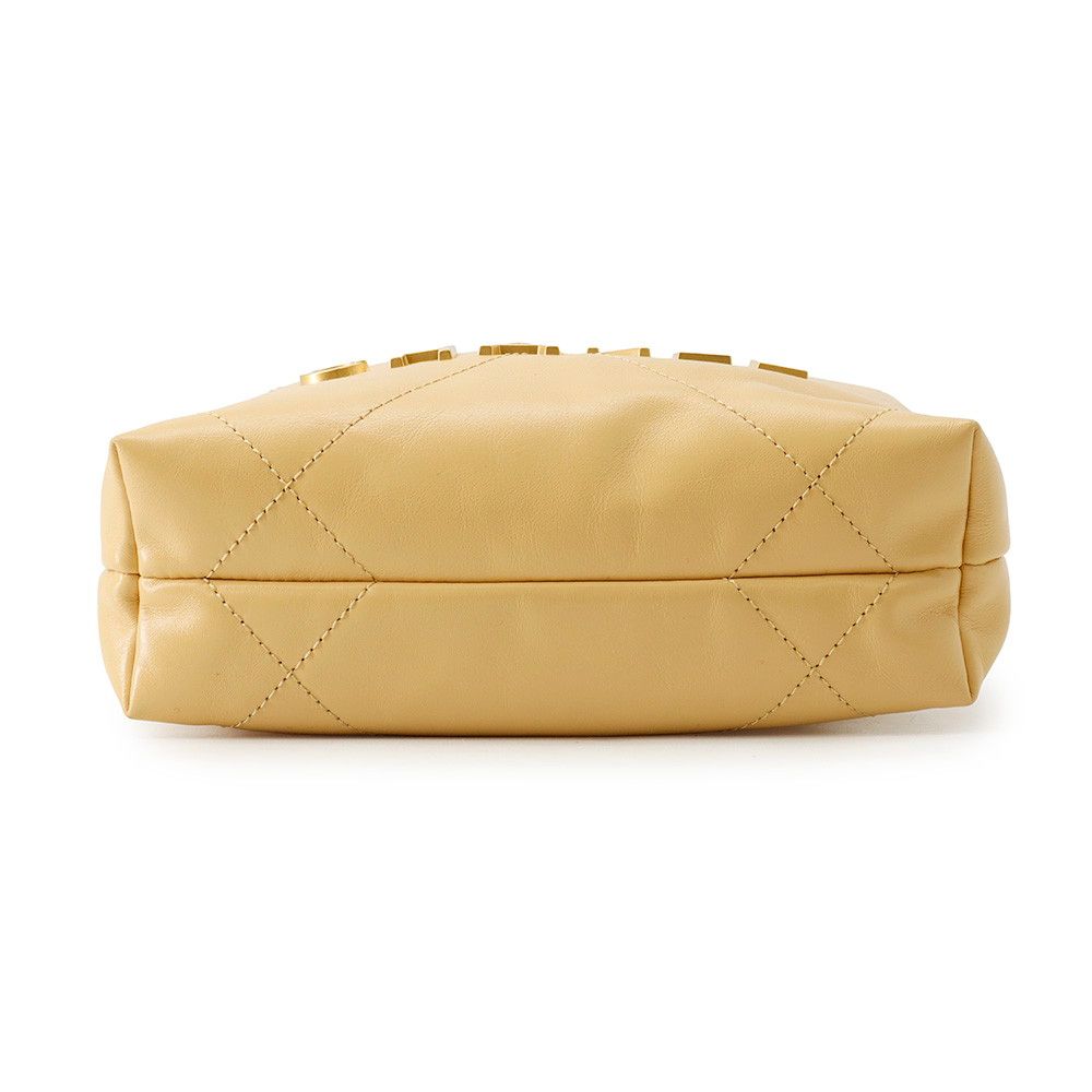 Chanel 22 Mini CC Logo Shiny Calf Leather 2-Way Shoulder — view 3