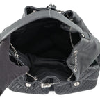 Chanel Backpack Quilted CC Logo Lambskin Black — view 5