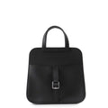 Hermes Handbag Halzan Mini Black Silver Swift 2-Way