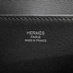 Hermes Handbag Halzan Mini Black Silver Swift 2-Way — view 6