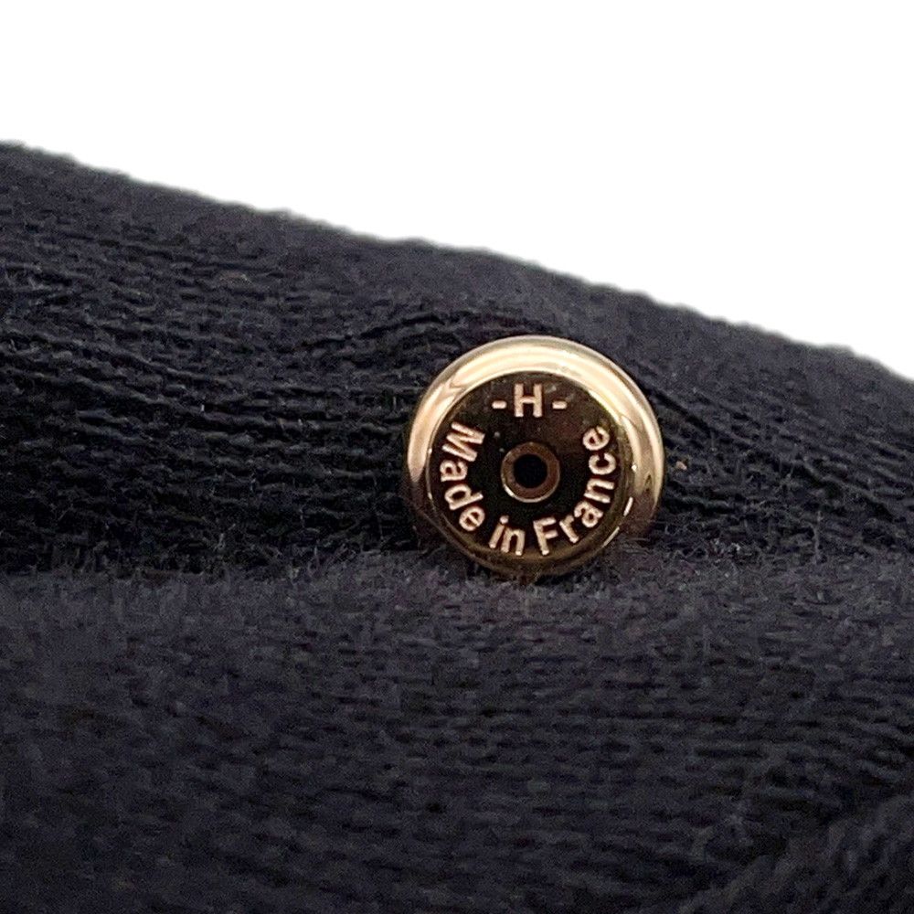 Hermes Earrings Mini Pop Black Pink Gold — view 6