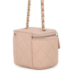 Chanel Chain Shoulder Bag Quilted CC Logo Classic Mini Vanity Case Caviar — view 2