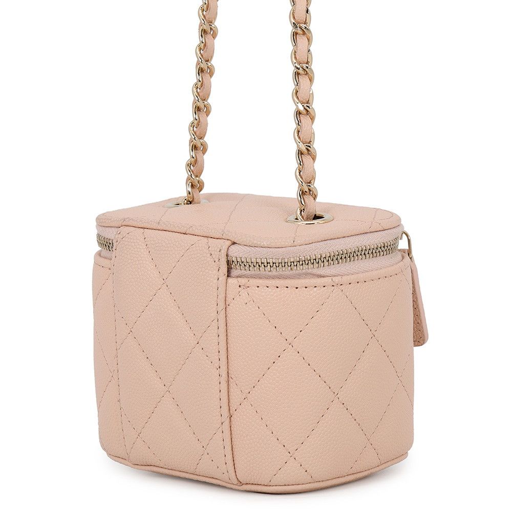 Chanel Chain Shoulder Bag Quilted CC Logo Classic Mini Vanity Case Caviar — view 2