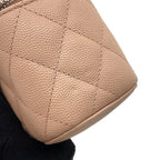 Chanel Chain Shoulder Bag Quilted CC Logo Classic Mini Vanity Case Caviar — view 6