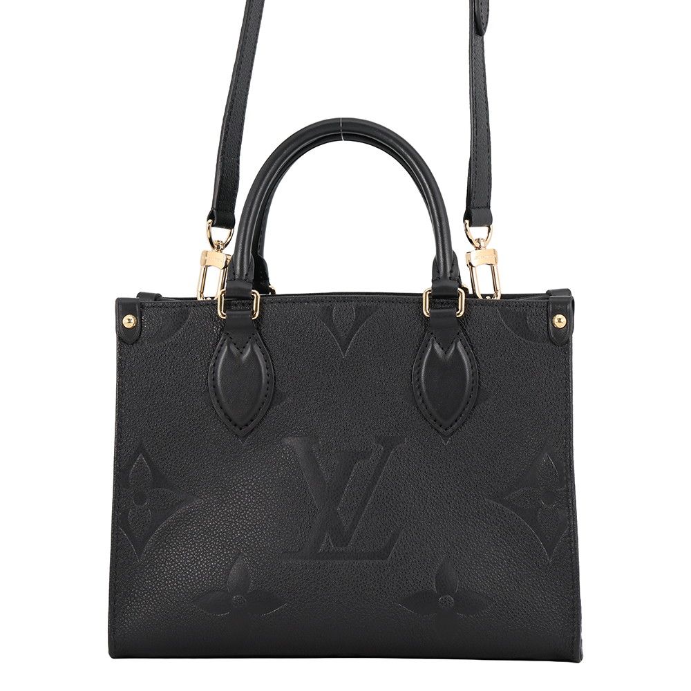 Louis Vuitton Handbag Monogram Empreinte On The Go PM Black 2-Way
