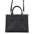 Louis Vuitton Handbag Monogram Empreinte On The Go PM Black 2-Way