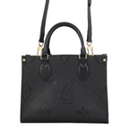 Louis Vuitton Handbag Monogram Empreinte On The Go PM Black 2-Way