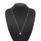 Louis Vuitton Necklace Pendentif Lockit 18k White Gold Pendant — view 4