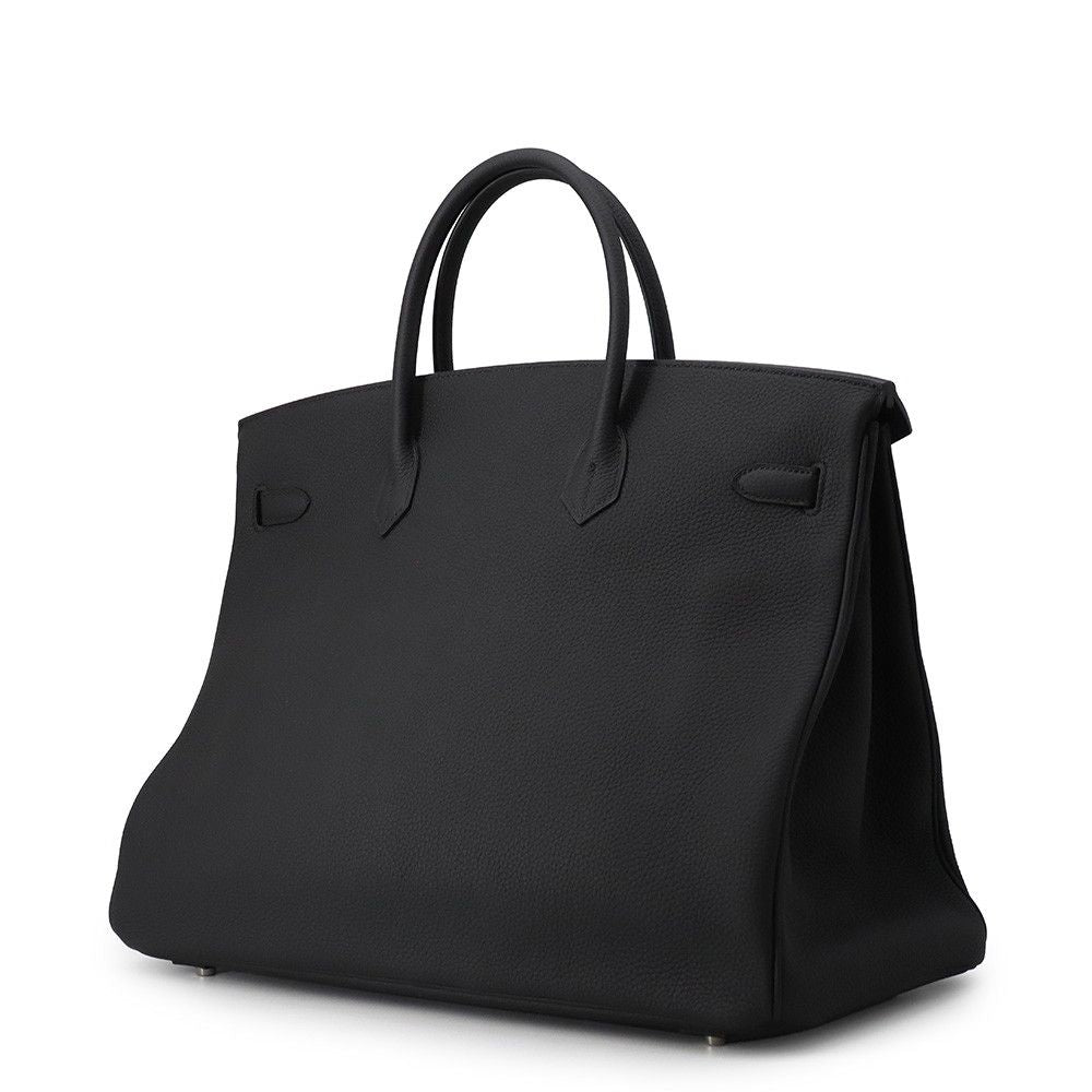 Hermes Birkin 40 Black Silver Togo Handbag — view 2