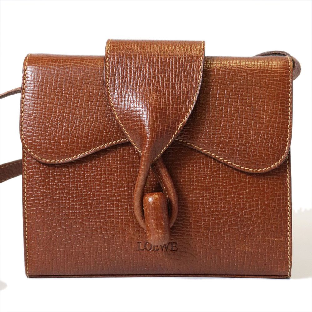 Loewe Shoulder Bag Leather Brown — view 2