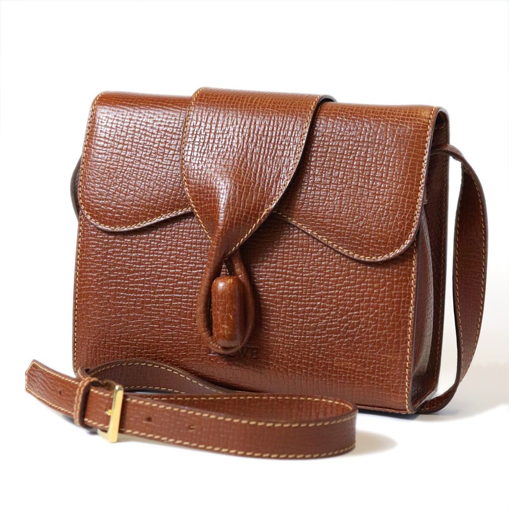 Loewe Shoulder Bag Leather Brown
