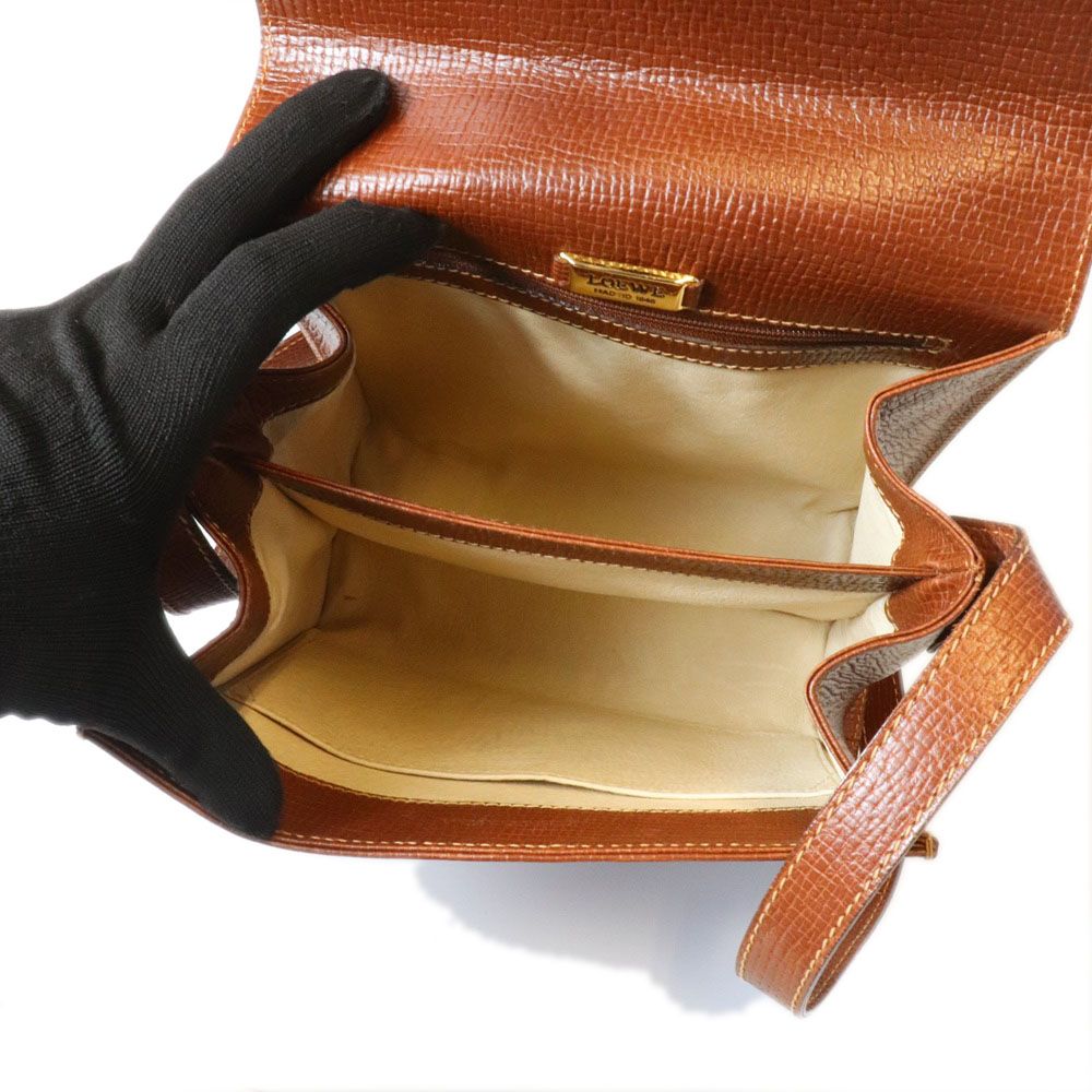 Loewe Shoulder Bag Leather Brown — view 7