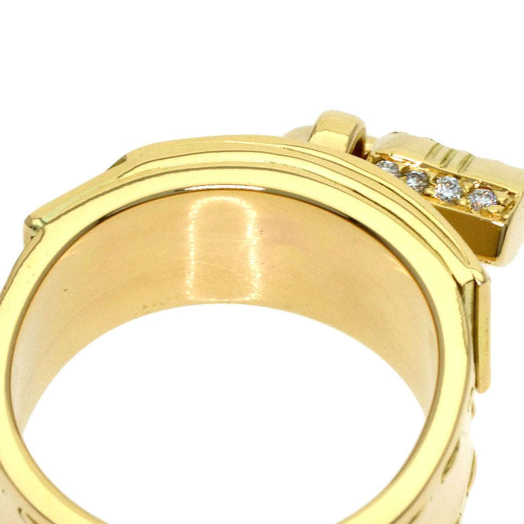 Hermes Cadena Diamond 48 Ring 18k Yellow Gold — view 7