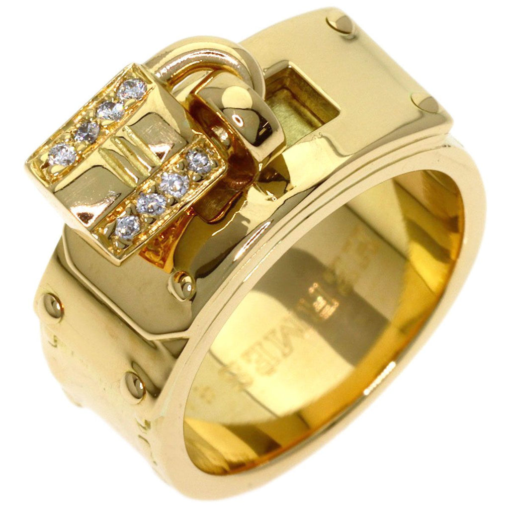Hermes Cadena Diamond 48 Ring 18k Yellow Gold — view 2