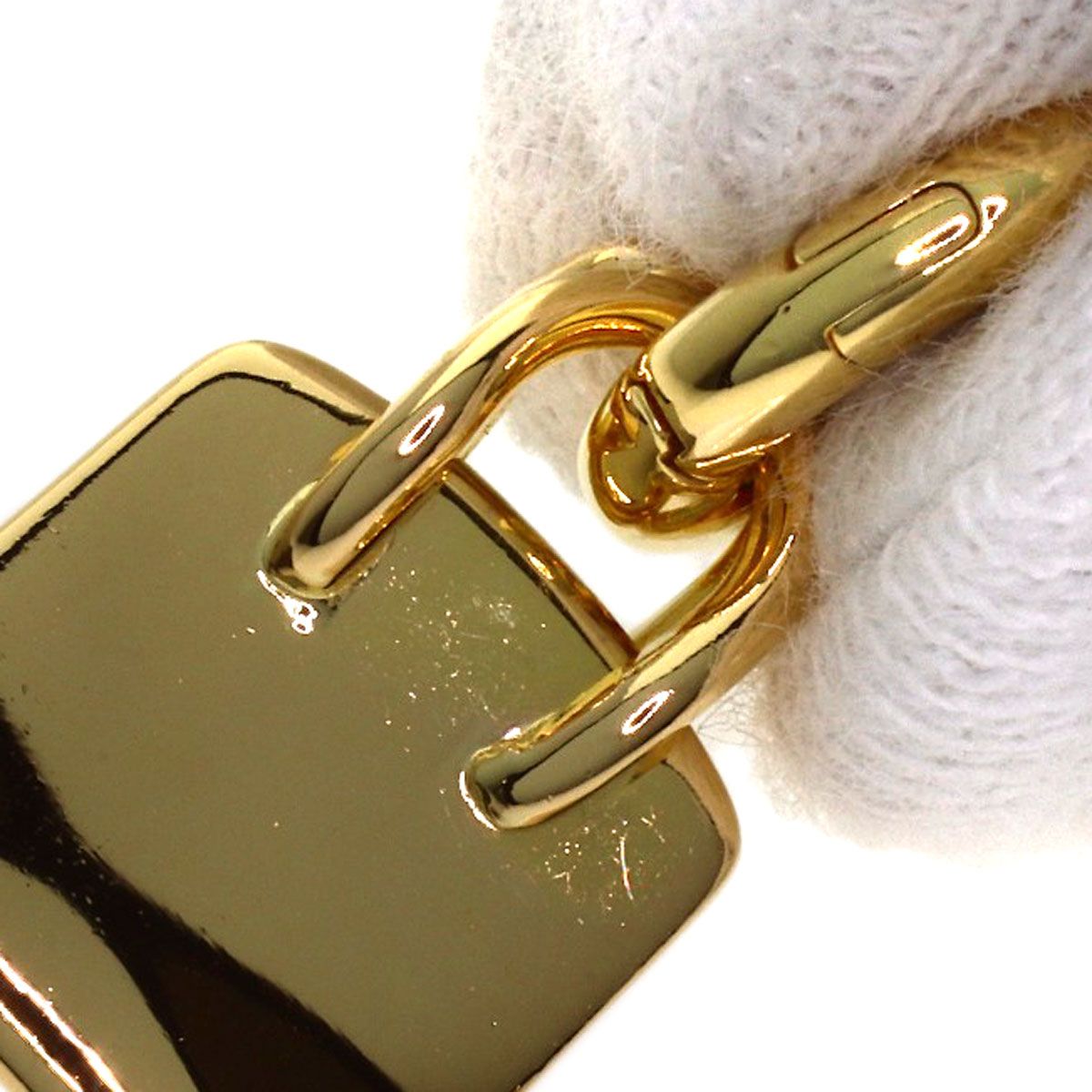 Hermes Amulet Birkin Necklace 18k Yellow Gold — view 7